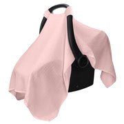 Baby Safety Seat Sun Shade Infant Stroller Cover Soft Muslin Material Breathable Windproof Sun Proof Baby Cover