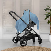 Baby Safety Seat Sun Shade Infant Stroller Cover Soft Muslin Material Breathable Windproof Sun Proof Baby Cover